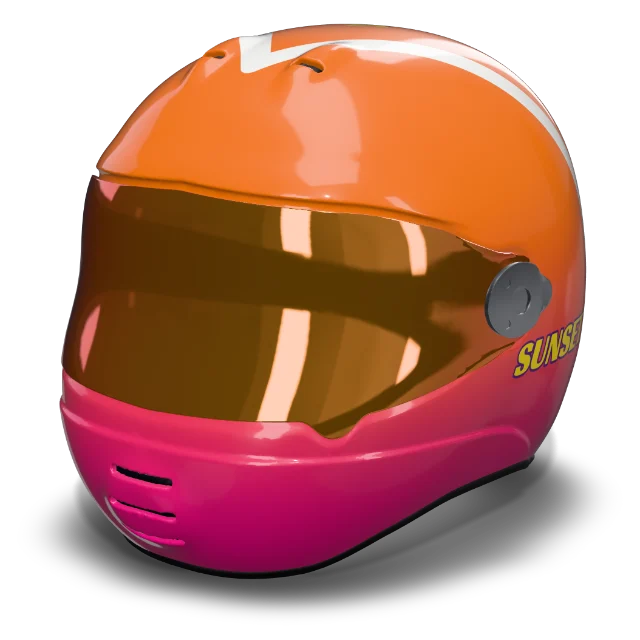 Sunset helmet design